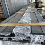 Ca. 55x Douglas Veer en Groef zwart gecoat, 18x145mm, lengte 500cm